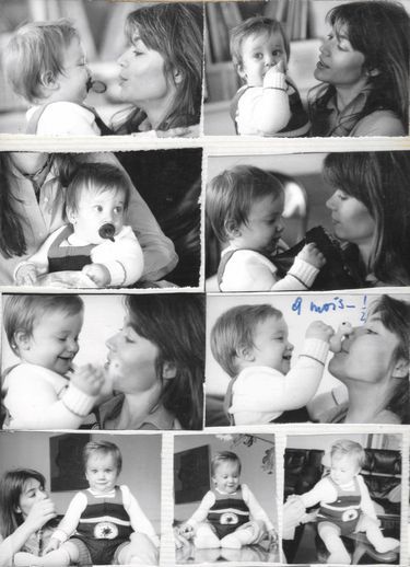 Dans les archives de Françoise. C’est elle qui a écrit l’âge de Thomas : «9 mois 1/2».