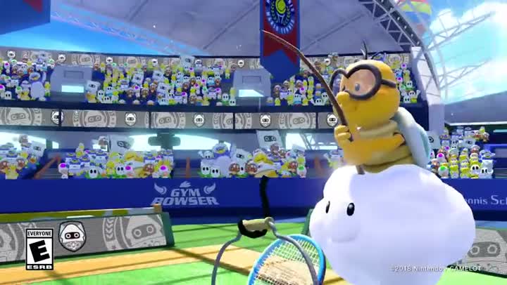 Vimeo Mario Tennis Aces : Blooper termine sa préparation physique